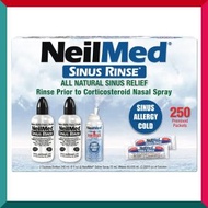 NeilMed - 洗鼻沖洗套裝 (2 個擠壓瓶+1 個 NasaMist 鹽水噴霧+250 包鹽粉) 平行進口