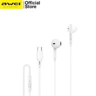 Awei PC-1T In-Ear Wired Type C Analog Interface Earphones Mini Stereo Earphone Headset Super Bass Great Sound Quality