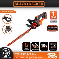 BLACK & DECKER GTC18502PC 50cm 18V 2.0Ah lithium-ion POWERCOMMAND Cordless Hedge Trimmer （ GTC18502P