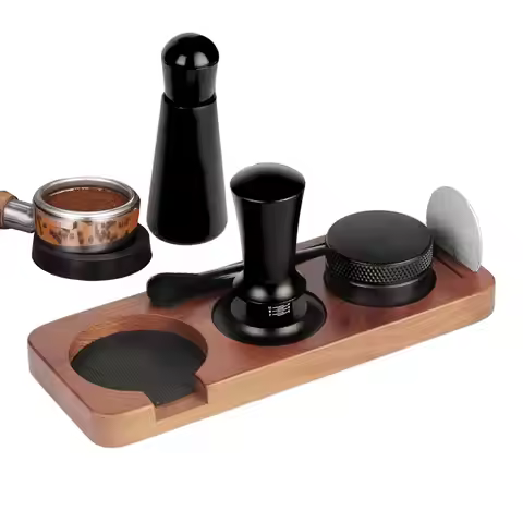 Coffee Powder Press Tamping Set 58mm Stainless Steel Espresso Tamper Set With Metering Ring Tamper P
