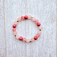 JEDIS│櫻花雨 薔薇輝石・粉晶・薔薇輝石 手鍊