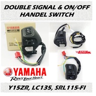 YAMAHA LC135 V1 V2 V3 V4 V5 V6 Y15ZR SRL115FI DOUBLE SIGNAL HANDLE SWITCH & ENGINE ON OFF SWITCH BUT