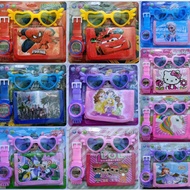 💖Wallet + Watch + Sunglasses Set Kids Goodie Bag Children Day Party Gift