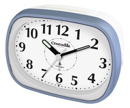 Crocodile (9.2 h x 12 w x 5.6 depth) cm Modern Sweep Movement Luminous Hands White LED Light Snooze 