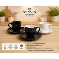 Espresso Cup & Saucer Set - Ceramic Espresso Coffee Cup & Saucer Set Espresso Cup & Saucer - Mini Co