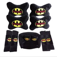 BATMAN Car Seat Cushion / BATMAN Neck Pillow Accessories Set of 9 PCs