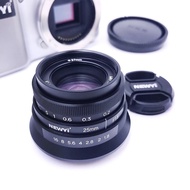MINI 25mm F1.8 Manual Focus MF Prime camera Lens for Canon EOS.M Fuji FX Xmount XH1 XA5/XT10 Sony NE