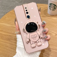 AnDyH 2022 New Design For OPPO F11 Pro Case Luxury 3D Stereo Stand Bracket Astronaut Fashion Cute Soft Case