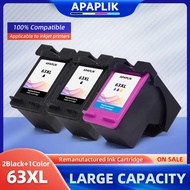 3pack Ink Cartridge 63XL Compatible Hp 63 Ink Cartridge Deskjet 2130 2131 3630 4250 5230 5232 5255 3