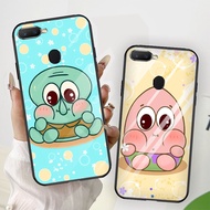 B-29 SpongeBob Casing for OPPO A3S A12 A12S F9 F7 A11K F5 A5S A7 A12E 2018 Pro Tempered Glass Case