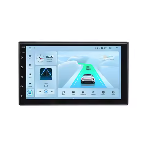 T100 Automotive Universal 7 Inch 2Din Build In Android Car GPS Audio Radio 2+32G Car Stereo DVD MP5 