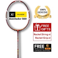 MAXX M13 Aventador 560 Badminton Racket + (FREE)  String &amp; Nano Tribal Tattoo Grip