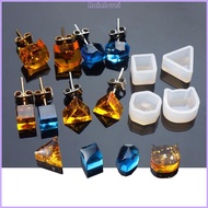 Rainl Multi-shape Ear Stud Epoxy Resin Mold Shiny Earrings Silicone Mold for DIY Decor