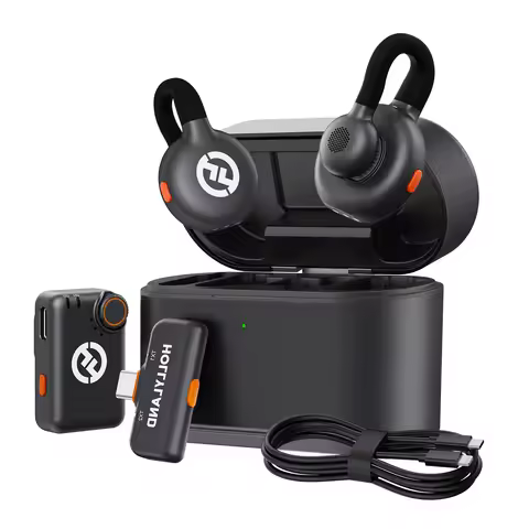 Hollyland Lark M2S Wireless Microphone For IPhone Camera Android PC Noise Cancellation Microphone Fo