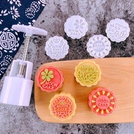 Mid-autumn Moon Cake Mold Mooncake Mould Flower Stamp Hand Pressed Moon Cake Dessert Making Model Printed