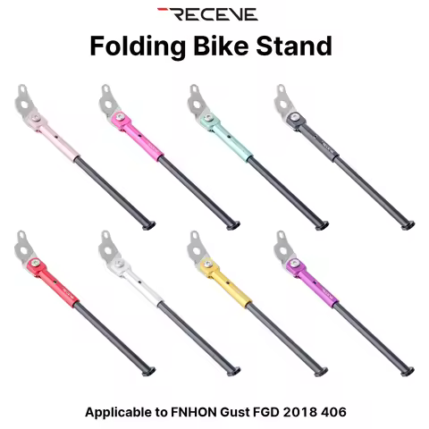 RECEVE Folding Bicycle Kickstand 406 Aluminum Alloy Foot Support Bike Kickstand Parking Stand Footre