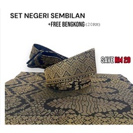 Set Tanjak Songket (Tanjak,Sampin,Bengkong)