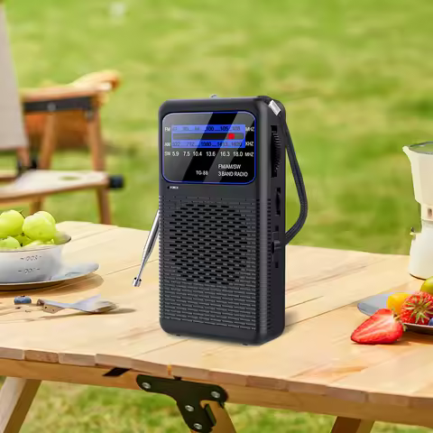 SW AM FM Radio Receiver TG66 TG77 1000mAh Rechargeable Mini Radios TG88 TG99 Portable Battery Operat