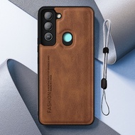 For Tecno Pop 5 LTE BD4/BD4i/BD4a Fashion Business Leather case with Adjustable Mobile phone lanyard