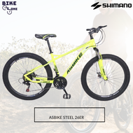 [Bike zone] ASbike Steel Mountain Bike 26er Shimano Groupset 3x7 speed mechanical disc brake