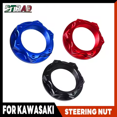 CNC Steering Stem Nuts For KAWASAKI ZX6R 636 2005-2020 ZX600P/RA/RF/RG/RH/RK/RL ZH2 SE Z650RS ZX-4R 