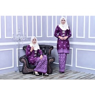 Habibi Boutique | Kurung Songket Tabur Printed | Kurung Moden | Purple Magenta