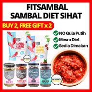 FITSAMBAL Healthy Sambal Diet Sihat Keto Sambal Keto Food Sambal Sihat Sambal Ready to Eat Sambal Pe
