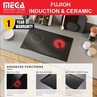 FUJIOH FH-IC6020 70CM HYBRID HOB WITH INDUCTION & CERAMIC ZONES | 9 Power Settings | Touch Switch Co