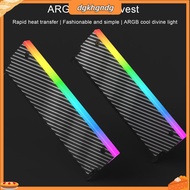 5v 3pin Argb Heatsink Ram Cooler with Multiple Interfaces Rgb Ram Heatsink Cooler for Ddr2 Ddr3 Ddr4