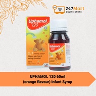Uphamol 120 60ml (orange flavour - Infant Paracetamol Syrup)