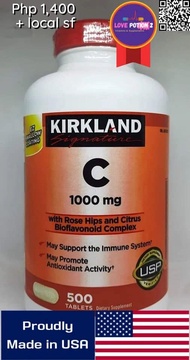 Kirkland Signature Vitamin C 1000mg 500 Tablets