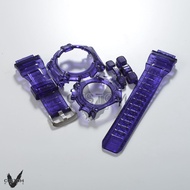 (Vcustom) G-9300 MUDMAN JELLY " PURPLE " BAND AND BEZEL WATCH STRAPS