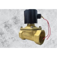 Durable AC 220V Brass Solenoid Valve (2W-500-50) for Water, Air, Oil Control |