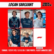 F1 DRIVER PHOTOCARD - LOGAN SARGEANT
