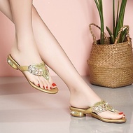 Rhinestone Slippers - Bohemian Design for Seaside Vacations