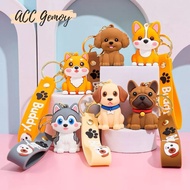 GANTUNGAN ACC GEMOY - Cute Doggy Dog Keychain Poodle Husky Bag Keychain