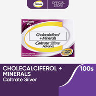 Caltrate Silver Advance 100s Cholecalciferol + Minerals for 50+ Helps Support Bones Muscles & Joints