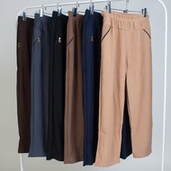 Ladies Stretchable Long Slim Pants with Zip (Fit Up To 120kg)