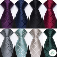 GD Luxury 8CM Mens Necktie Plaid Checks Ties Man Groom Jacquard Woven Ascot Business Party Accessori