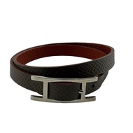 กำไลข้อมือ HERMES B-Api Double Tour มือสอง สีเทา