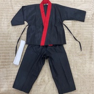 ชุดฮับกิโด Hapkido Uniform ชุดเทควันโด ชุดพุมเซ่ สีดำ ชุดขี่โมโน ฮับกิโด