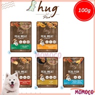 Hug Plus Dog Wet Food Pouch 100g Premium Grain Free (Chicken Fish Lamb Vegetable )Makanan Anjing Bas