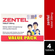 Zentel 200mg 2s x 2 | Effective Against Threadworm & Pinworm