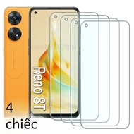 4 Miếng Dán Bảo Vệ Màn Hình Kính Cường Lực 9H Cho OPPO Reno 8T 7Z 6 5 8 Pro Plus Find X3 X5 Lite A17