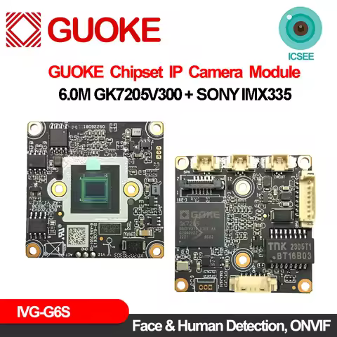 6.0 Megapixel Sony Imx335 6Mp Ip Camera Module Ai Motion Detection Webcam Intelligent Alert Pushed O