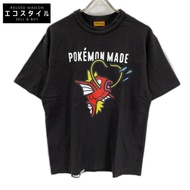 Human Made x Pokemon Made 黑色圖案 Koiking T 卹 L 碼 [二手]