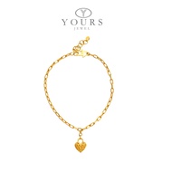 Yours Jewel 916 Gold Love Kerawang Bracelet