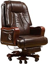 SMLZV Executive Swivel Adjustable Swivel Office Desk Chair with Armrests Lumbar Support Desk Ergonomic Chair Reclining Executive Chair Business Solid Wood Swivel Chair Computer Chair Home