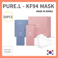 SAFE KF94 MASK PURE.L MADE IN KOREA WHITE BLACK SET50