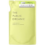 The Public Organic Shampoo, Refill, Super Bouncy, 13.5 fl oz (400 ml), Amino Acid, Aroma, Essential Oils, Hair Care, Non-Silicone, Made in Japan